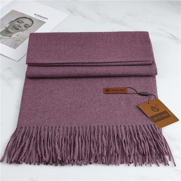 Cachecol Pashmina Lilás 