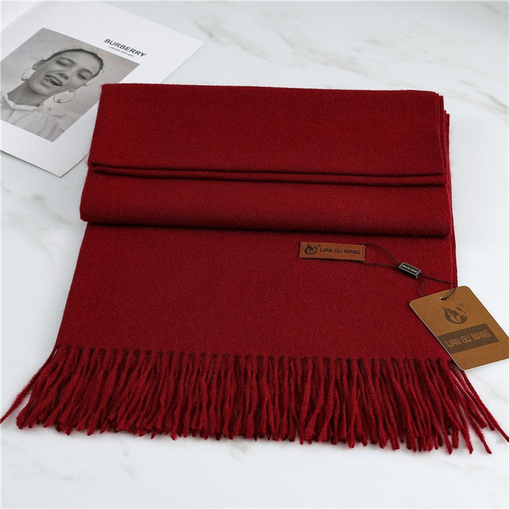 Cachecol Pashmina Bordô